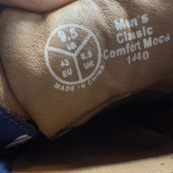 West Marine Boat Shoes Men's 9.5 Brown Leather Classic Comfort Mocs Casual EUC - Picture 12 of 12